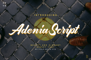 Adenia Script: A Bold Typeface for Brand Identity