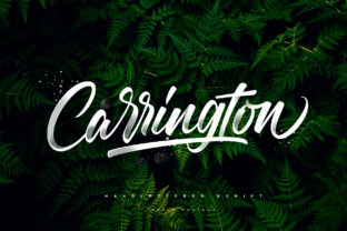 Carrington: A Dynamic Script Font for Editorial Design