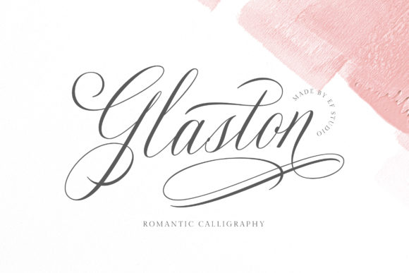 Glaston Typeface: A Romantic Script for Bold Branding