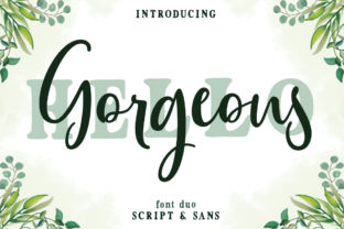 Gorgeous Duo: A Vibrant Script Typeface for Editors