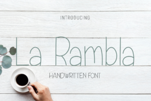 La Rambla: A Handwritten Font for Makers