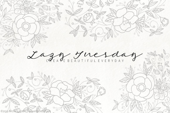 Lazy Tuesday Script: A Typeface for Relaxed Editorial Design