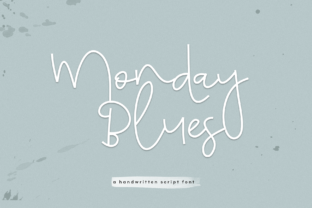 Monday Blues: A Handwritten Font for Editorial Calm